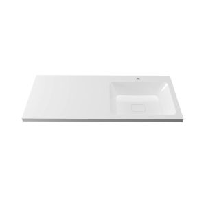 Раковина под стиральную машину Grossman Камилла 120 правая + кронштейн Белый глянцевый 1101017