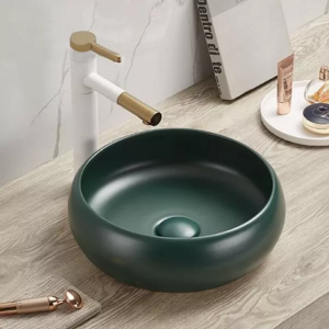 Раковина накладная Comforty 36 Темно-зеленый матовый 113MDG