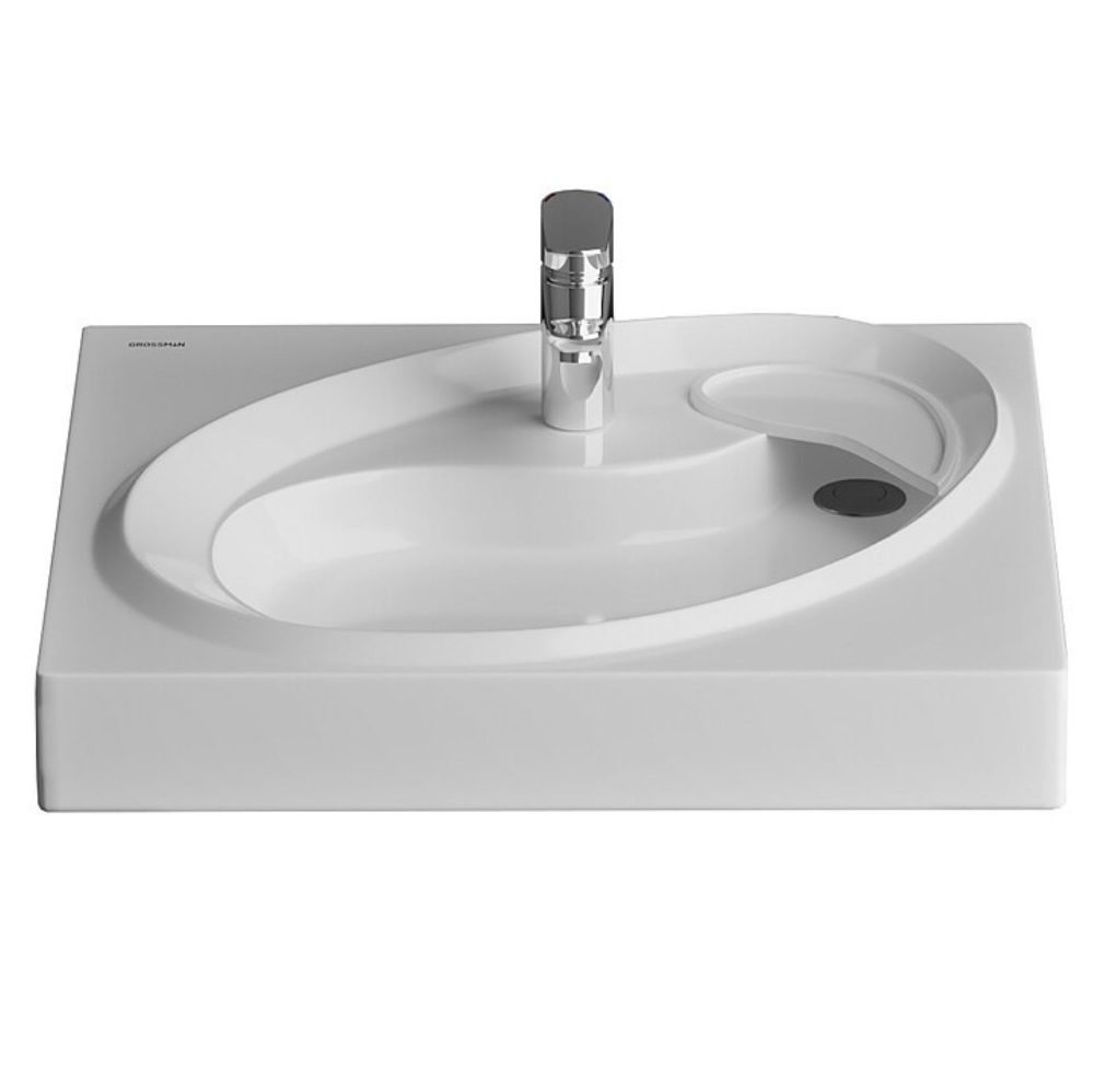 Раковина под стиральную машину Grossman Alvaro 60 Белый глянцевый 1605501 Раковина под стиральную машину Grossman Alvaro 60 Белый глянцевый 1605501 — изображение 2