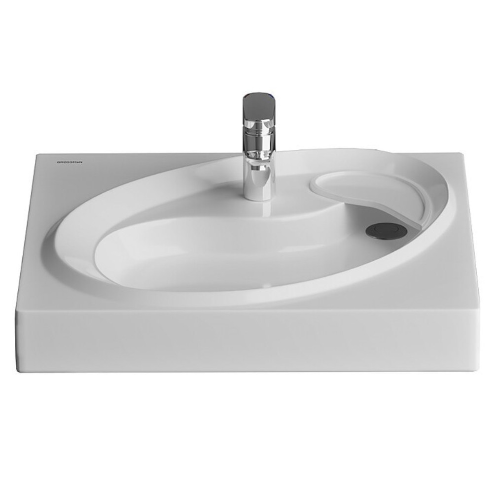 Раковина под стиральную машину Grossman Alvaro 60 Белый глянцевый 1606001 Раковина под стиральную машину Grossman Alvaro 60 Белый глянцевый 1606001 — изображение 2