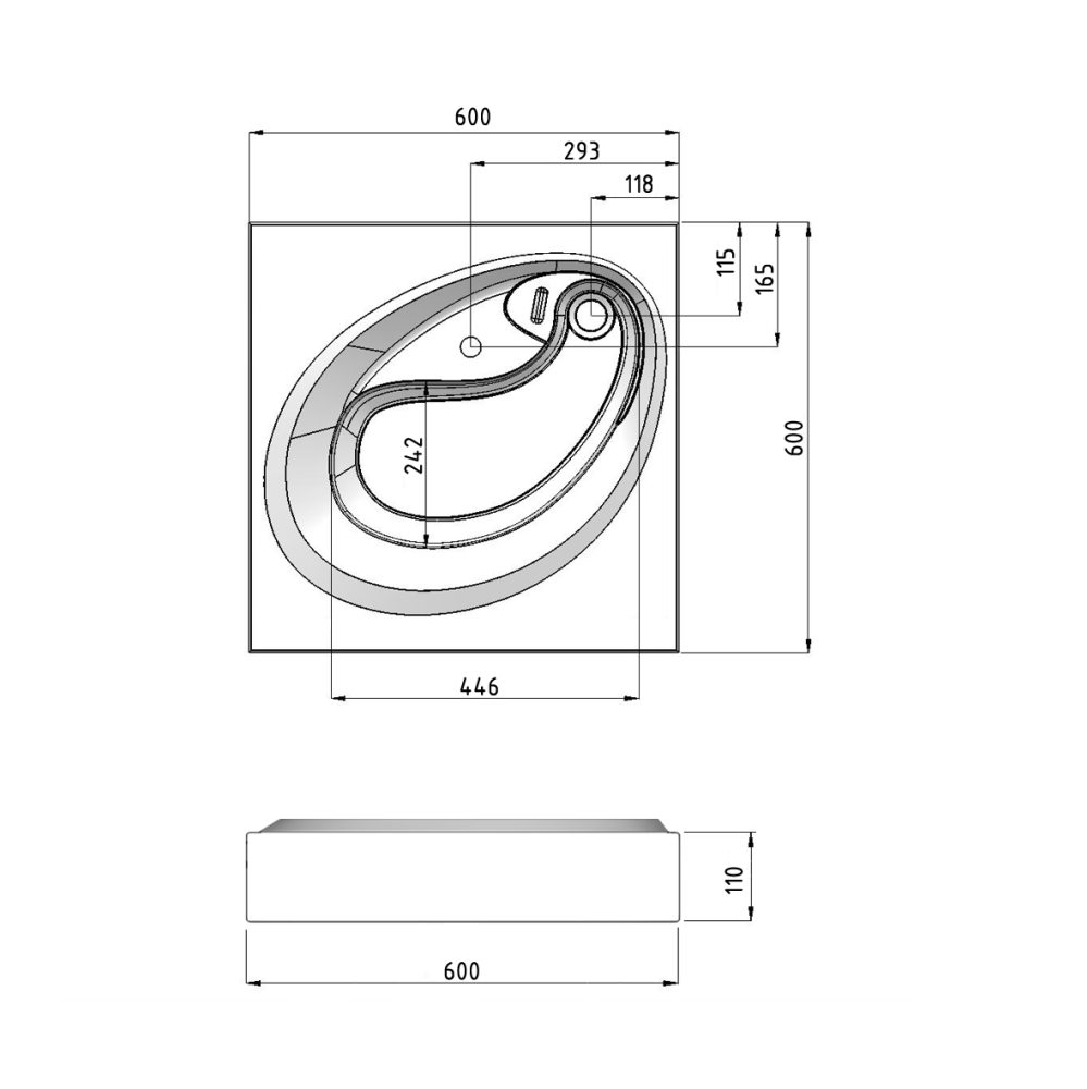Раковина под стиральную машину Grossman Alvaro 60 Белый глянцевый 1606001 Раковина под стиральную машину Grossman Alvaro 60 Белый глянцевый 1606001 — изображение 4