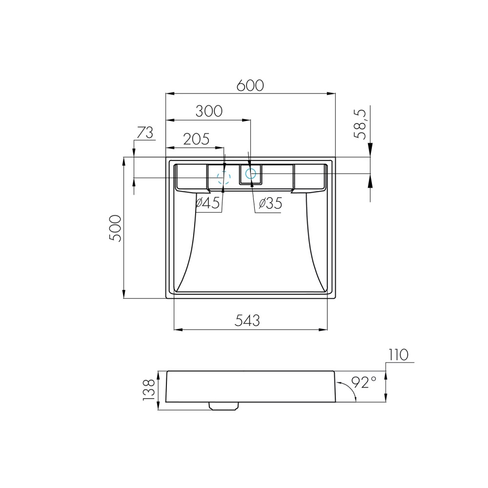Раковина под стиральную машину Aquaton Рейн 60 Белый глянцевый 1A72103KRW010 Раковина под стиральную машину Aquaton Рейн 60 Белый глянцевый 1A72103KRW010 — изображение 7