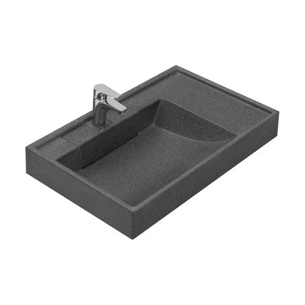 Раковина под стиральную машину Aquaton Рейн 80 Графит 1A72113KRW210 Раковина под стиральную машину Aquaton Рейн 80 Графит 1A72113KRW210