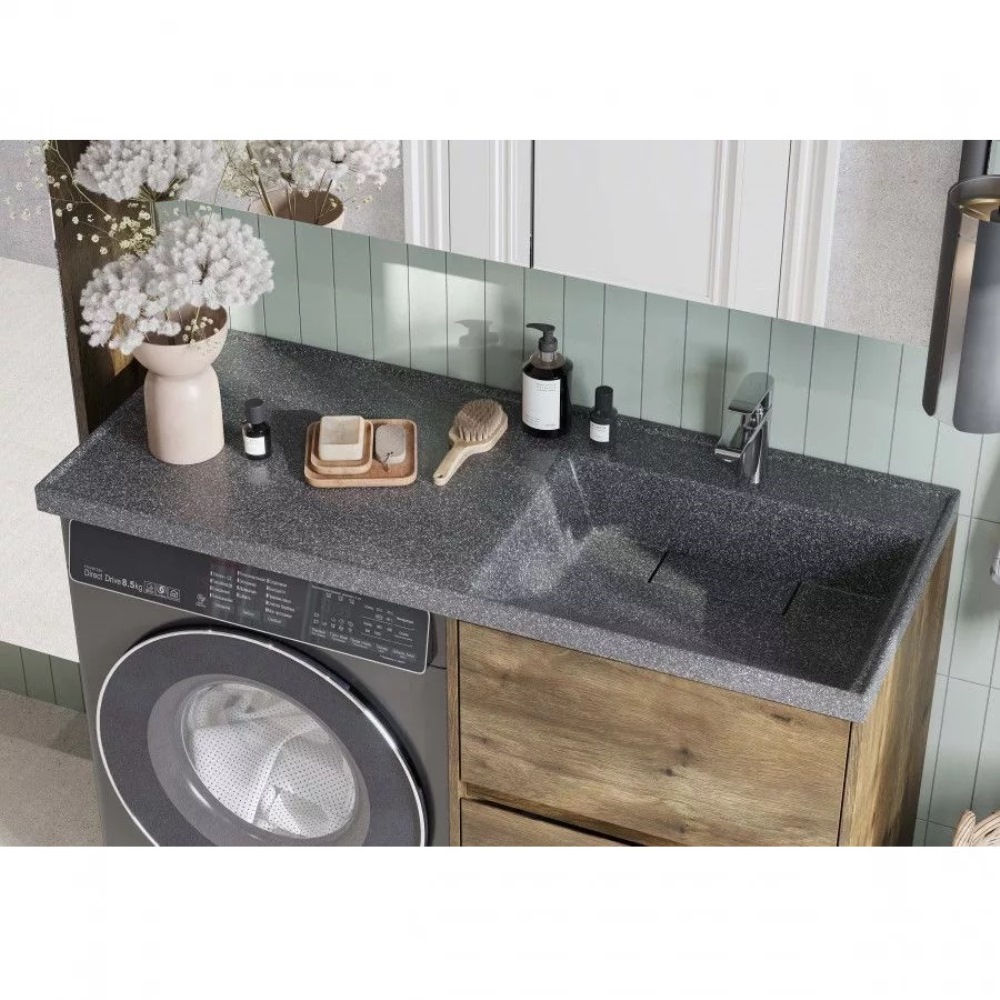 Раковина под стиральную машину Aquaton Лондри 120 правая Графит 1A72243KLH21R Раковина под стиральную машину Aquaton Лондри 120 правая Графит 1A72243KLH21R — изображение 3