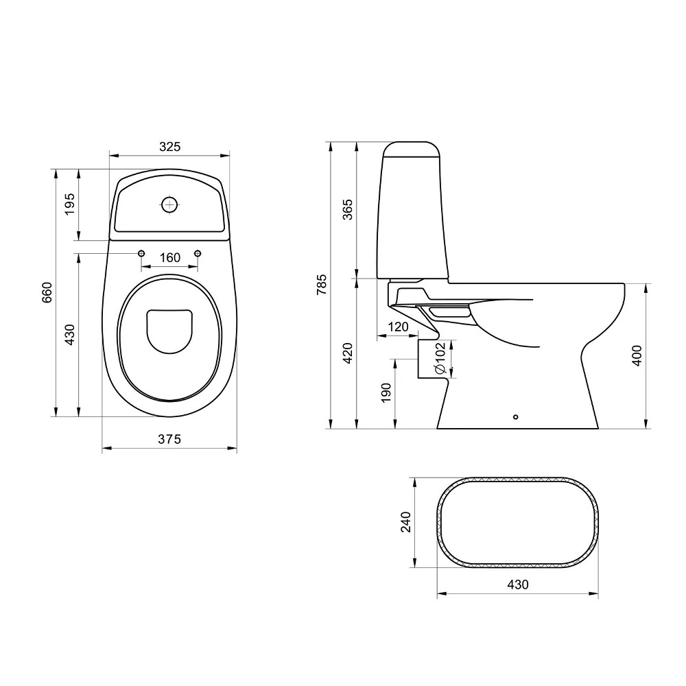 Унитаз-компакт Santek Цезарь Белый глянцевый 1WH301746 Унитаз-компакт Santek Цезарь Белый глянцевый 1WH301746 — изображение 5