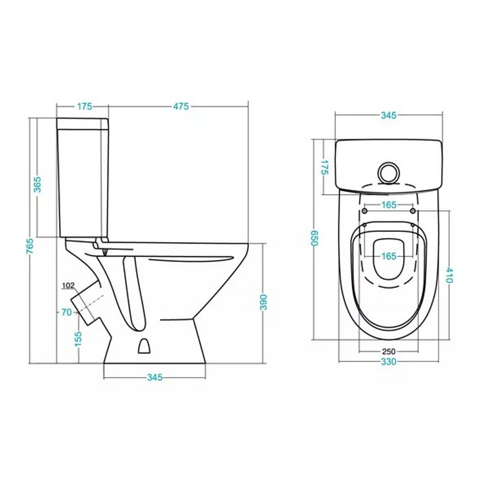Унитаз-компакт Santek Лига Белый глянцевый 1WH302197 Унитаз-компакт Santek Лига Белый глянцевый 1WH302197 — изображение 5