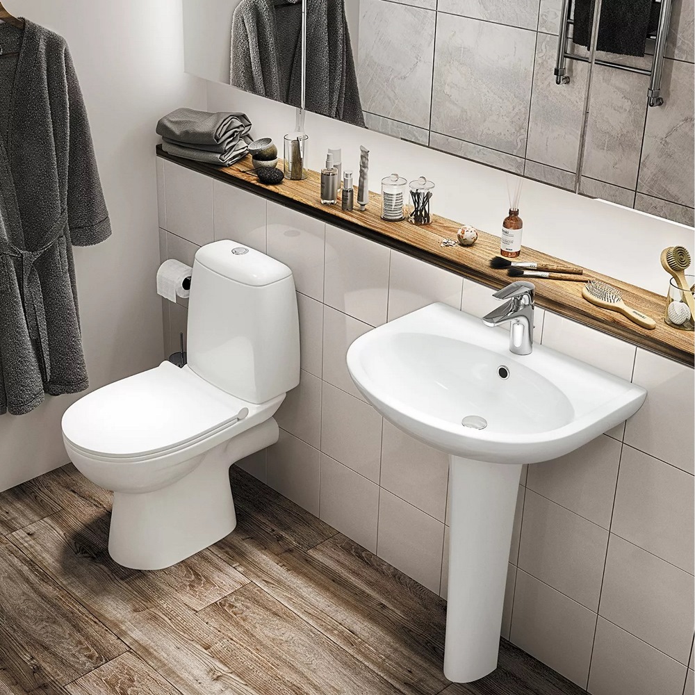 Унитаз-компакт Santek Цезарь Белый глянцевый 1WH302415 Унитаз-компакт Santek Цезарь Белый глянцевый 1WH302415 — изображение 4