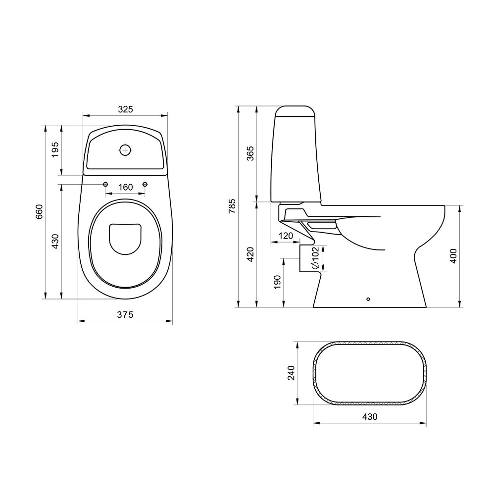 Унитаз-компакт Santek Цезарь Белый глянцевый 1WH302415 Унитаз-компакт Santek Цезарь Белый глянцевый 1WH302415 — изображение 5