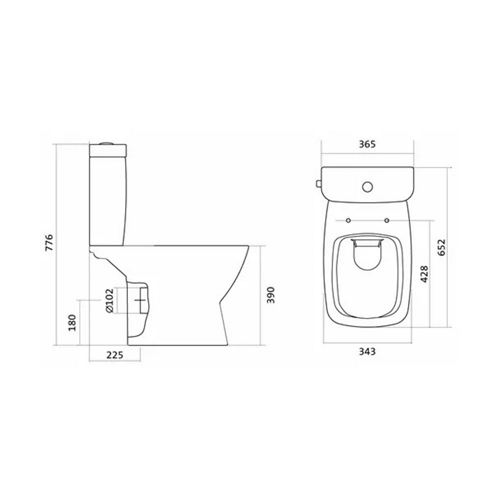 Унитаз-компакт Santek Нео Rimless Белый глянцевый 1WH302418 Унитаз-компакт Santek Нео Rimless Белый глянцевый 1WH302418 — изображение 2