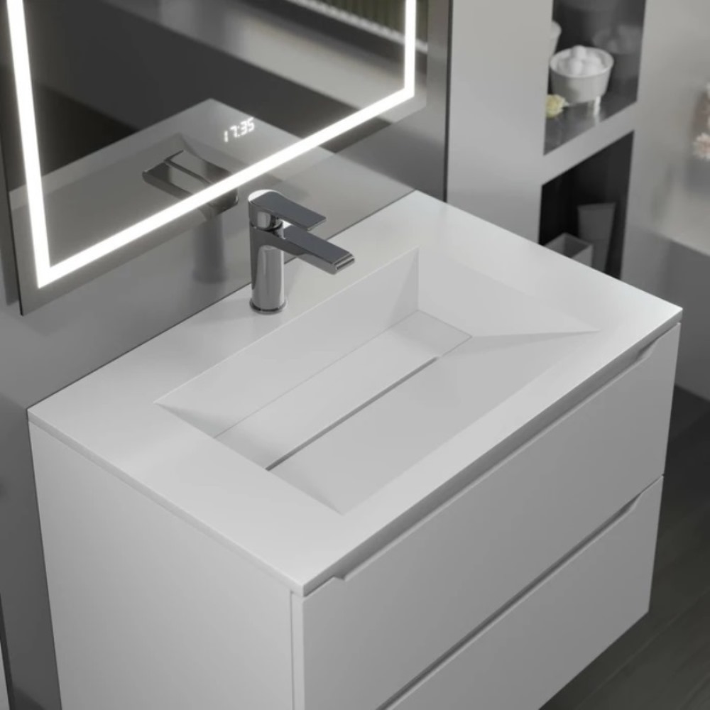 Раковина на мебель Uperwood Next Premium 70 Белый глянцевый 2900000091 Раковина на мебель Uperwood Next Premium 70 Белый глянцевый 2900000091 — изображение 3