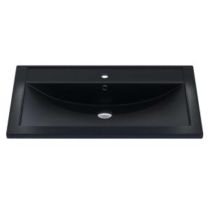 Раковина на мебель Uperwood Foster Quartz 80 Черный матовый 291030038