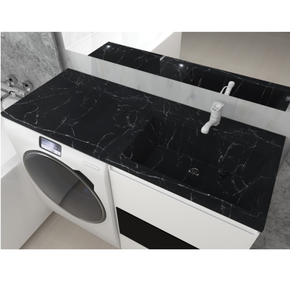 Раковина над стиральной машиной Uperwood Марсал 120 правая Черный мрамор 291120413 Раковина над стиральной машиной Uperwood Марсал 120 правая Черный мрамор 291120413 — изображение 2