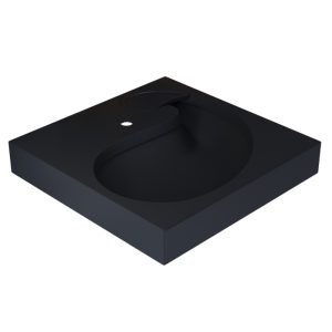 Раковина над стиральной машиной Uperwood Comforty 60 Черный матовый 2930205138