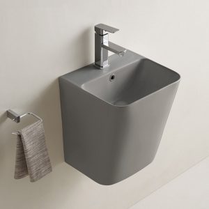 Раковина подвесная Comforty 38 Светло-серый матовый 500QMH