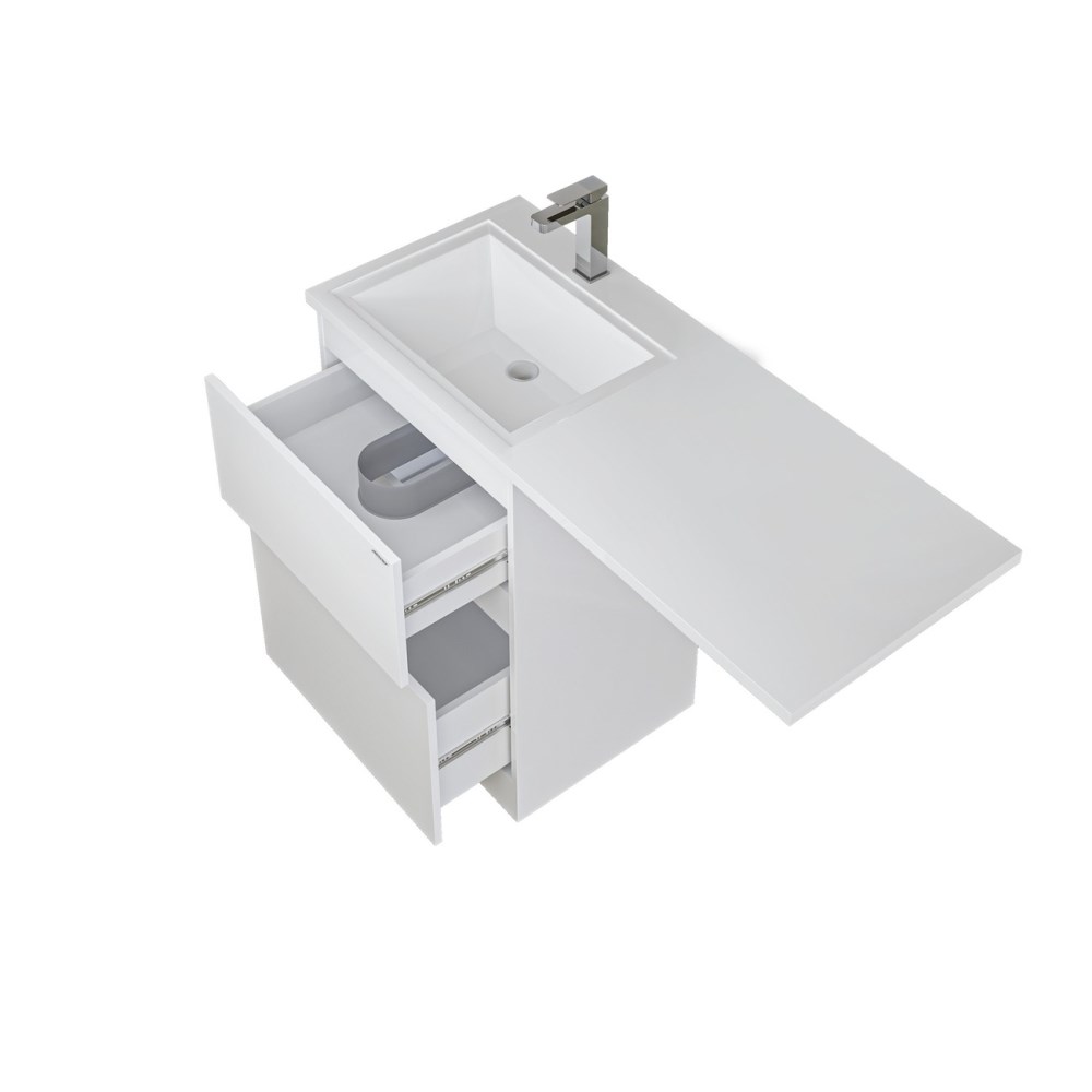 Раковина под стиральную машину Grossman Марсал 120 левая + кронштейн Белый глянцевый 5217121 Раковина под стиральную машину Grossman Марсал 120 левая + кронштейн Белый глянцевый 5217121 — изображение 2