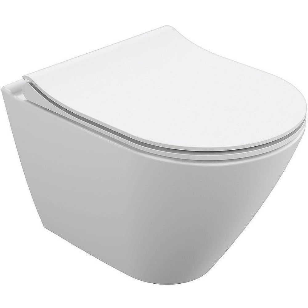 Унитаз подвесной Cersanit City Smart Clean с сиденьем дюропласт микролифт Белый глянцевый 64822 Унитаз подвесной Cersanit City Smart Clean с сиденьем дюропласт микролифт Белый глянцевый 64822