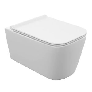 Унитаз подвесной Cersanit Crea Vortex с сиденьем дюропласт микролифт Белый глянцевый 68916