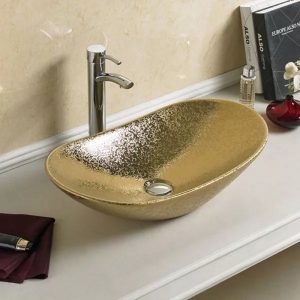 Раковина накладная Comforty 62 Золото глянцевое 7811ASJ