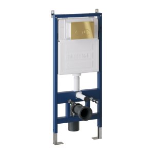 Инсталляция Grossman для скрытого монтажа унитаза + клавиша смыва Style Золото глянцевый 97.05.30M