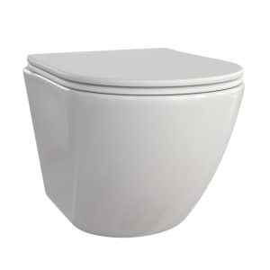 Унитаз подвесной Taliente Amato с крышкой сиденье Белый AM25010 Унитаз подвесной Taliente Amato с крышкой сиденье Белый AM25010