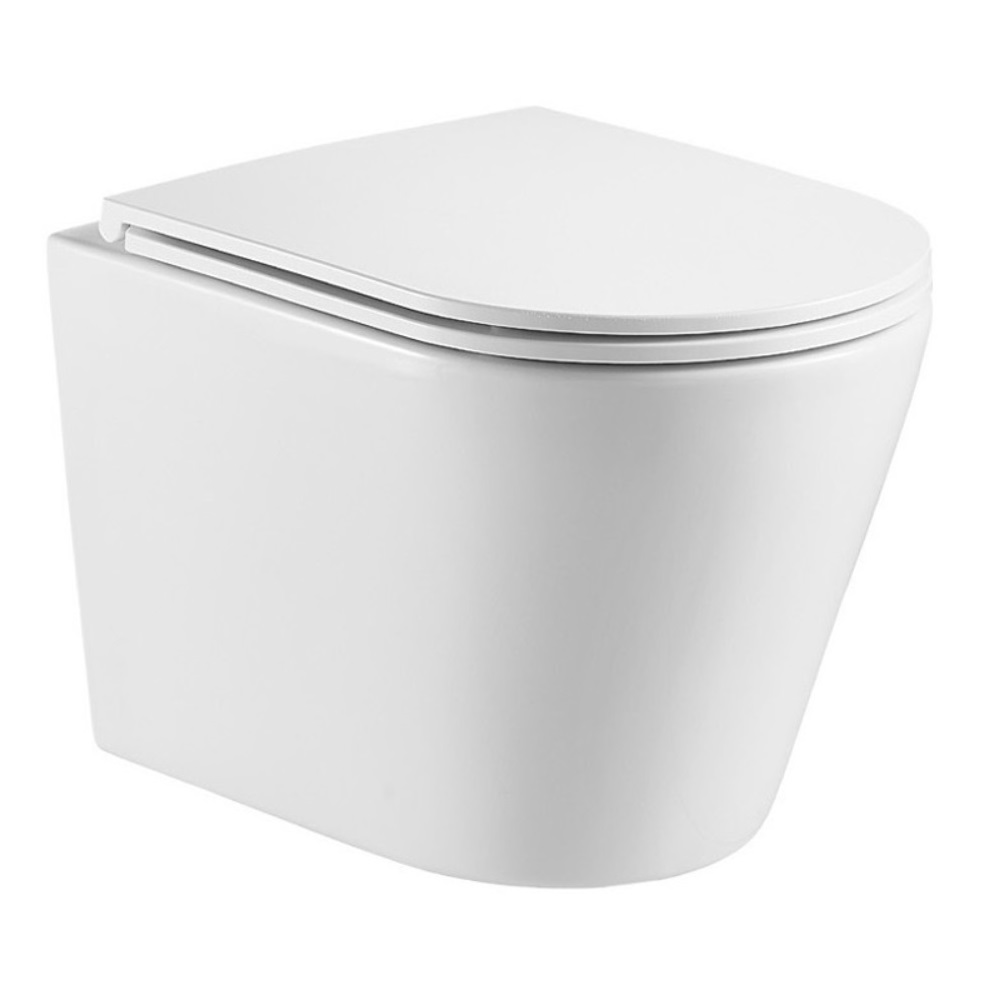 Унитаз подвесной Azario Teramo Белый глянцевый AZ-0053-UQ Унитаз подвесной Azario Teramo Белый глянцевый AZ-0053-UQ