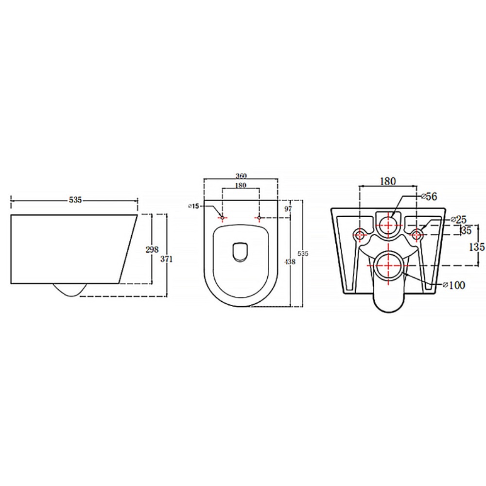 Унитаз подвесной Azario Ollin Белый глянцевый AZ-0513R Унитаз подвесной Azario Ollin Белый глянцевый AZ-0513R — изображение 6