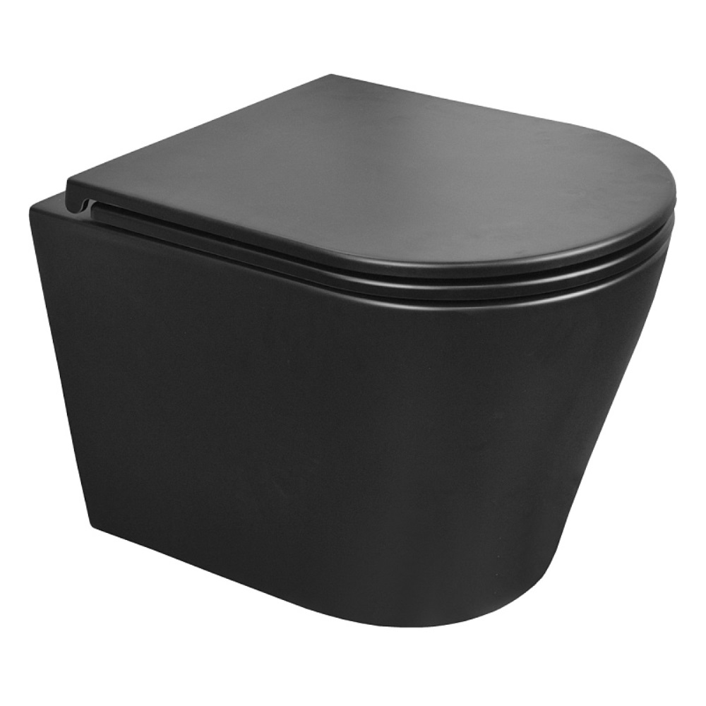 Унитаз подвесной Azario Teramo Черный матовый AZ -053E-R-MB/ AZ-0053-MB Унитаз подвесной Azario Teramo Черный матовый AZ -053E-R-MB/ AZ-0053-MB