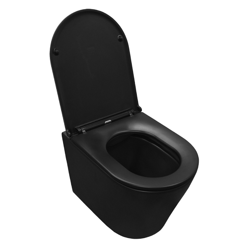 Унитаз подвесной Azario Teramo Черный матовый AZ -053E-R-MB/ AZ-0053-MB Унитаз подвесной Azario Teramo Черный матовый AZ -053E-R-MB/ AZ-0053-MB — изображение 2