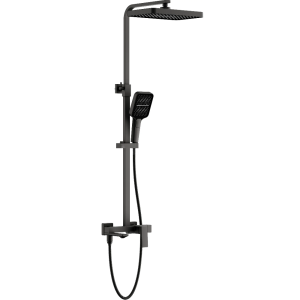 Душевая система Belz B709 с изливом Оружейная сталь B24709-3