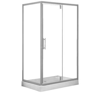 Душевой уголок Loranto Sunway 120х80 с поддоном Хром / Прозрачное CS-6128C 120