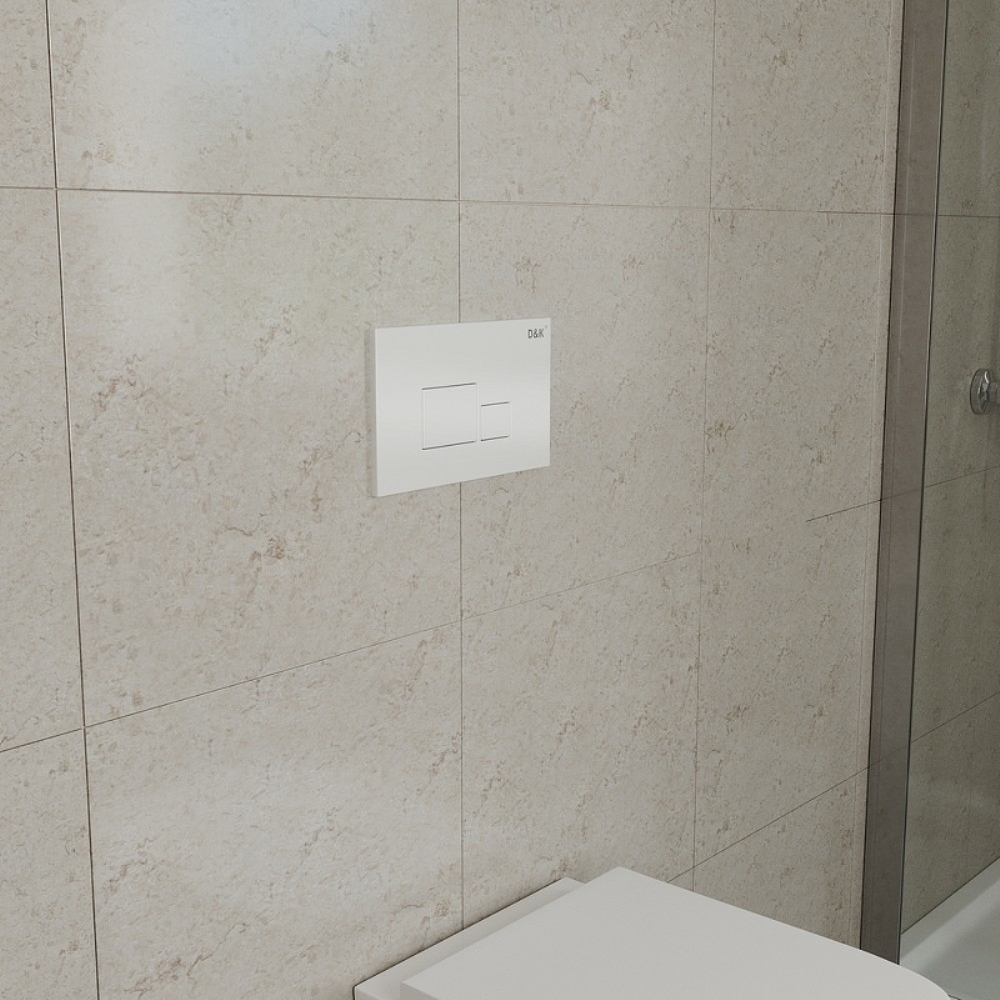 Клавиша смыва D&K Quadro Белый DB1519016 Клавиша смыва D&K Quadro Белый DB1519016 — изображение 2