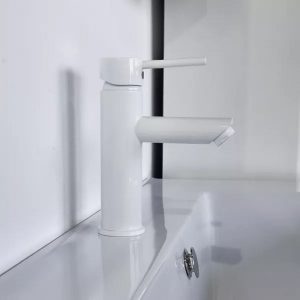 Смеситель для раковины Comforty FC018 Белый глянцевый FC018A-CKBT Смеситель для раковины Comforty FC018 Белый глянцевый FC018A-CKBT