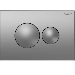 Клавиша смыва Loranto Round  Хром матовый 7311