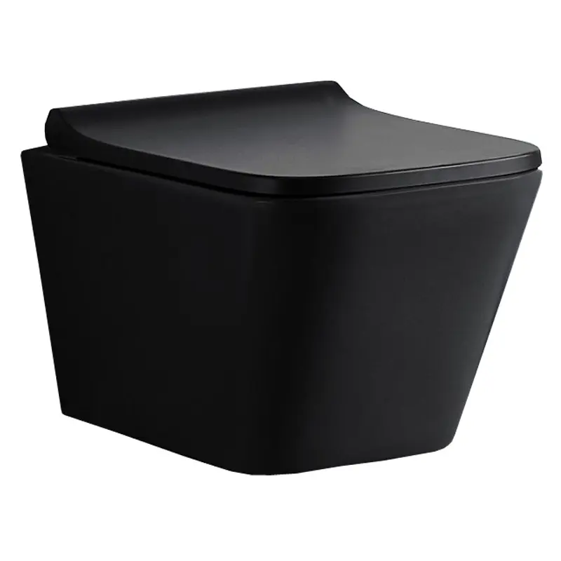 Унитаз подвесной Azario Teramo + с сиденьем Черный матовый AZ-052-MB Унитаз подвесной Azario Teramo + с сиденьем Черный матовый AZ-052-MB