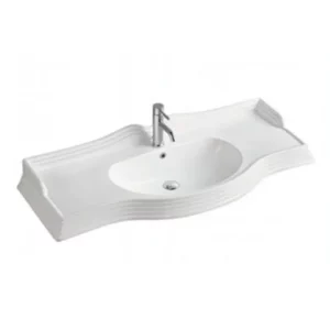 Раковина мебельная Comforty Overbuild 122х50,5 Белый глянцевый 4133185