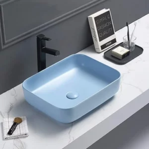 Раковина накладная Comforty T-Y9378 50х39 Голубой матовый 00-00007638 Раковина накладная Comforty T-Y9378 50х39 Голубой матовый 00-00007638