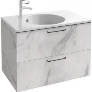 Тумба подвесная Jacob Delafon Odeon Rive Gauche 80 Белый мрамор