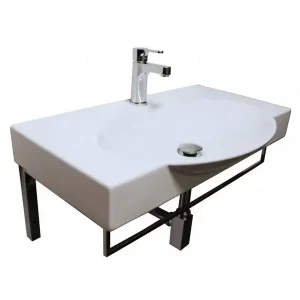 Раковина подвесная Sanita Infinity 65 с полотенцедержателем INF65SLWB01KR