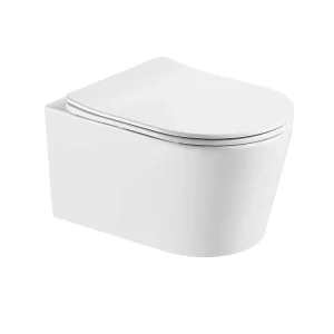 Унитаз подвесной Aquatek Оберон с крышкой сиденье Белый глянцевый AQ1365T-00