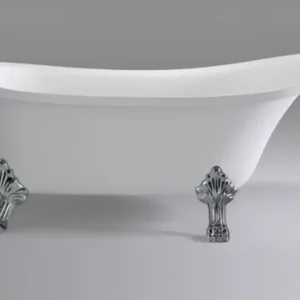 Ванна акриловая Comforty BA 160х72 ножки + донный клапан хром Белый BA102CR