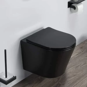 Унитаз подвесной Comforty 105 с сиденьем Черный матовый 00-00007650