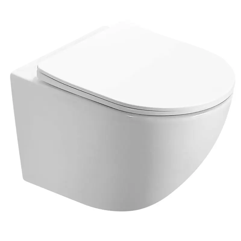 Унитаз подвесной Azario Morano + с сиденьем Белый AZ-450W Унитаз подвесной Azario Morano + с сиденьем Белый AZ-450W