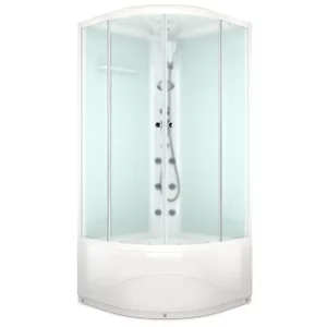 Душевая кабина Domani-Spa Delight Slim high 90х90 Белый, Поддон высокий