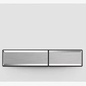 Клавиша смыва Aquatek 009A-2 Белый глянцевый / Хром KDI-0000030