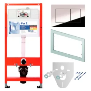 Комплект для установки подвесного унитаза с панелью смыва Tece ТЕСЕnow Хром глянцевый K400401