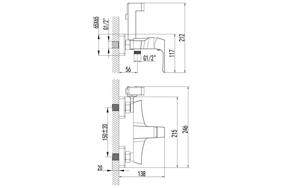 Душ гигиенический Lemark Unit со смесителем LM4518C Душ гигиенический Lemark Unit со смесителем LM4518C — изображение 2