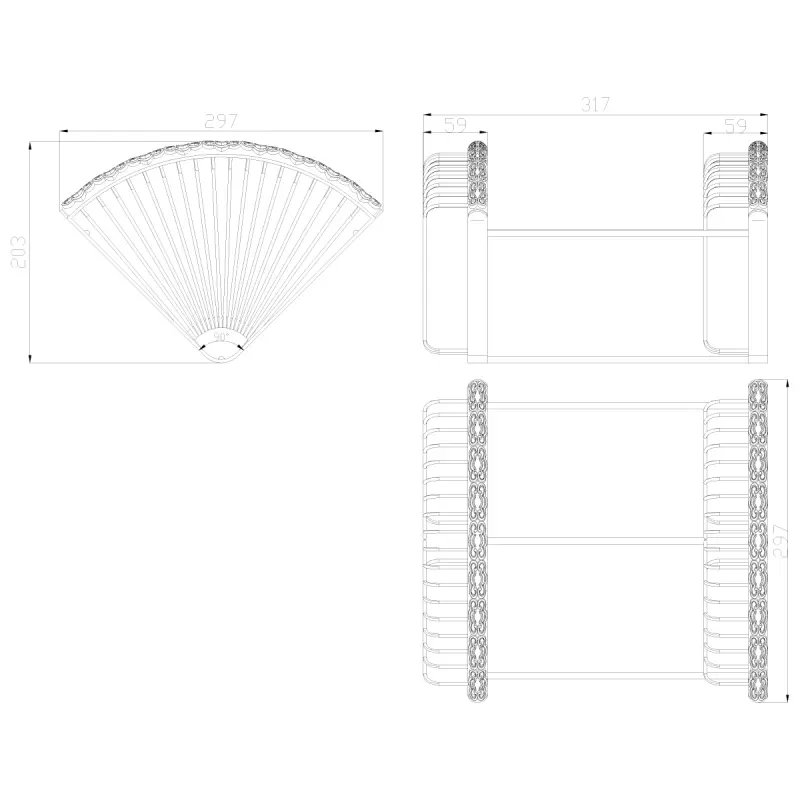 Полка для ванны Lemark Jasmine LM6682ORB Бронза Полка для ванны Lemark Jasmine LM6682ORB Бронза — изображение 2