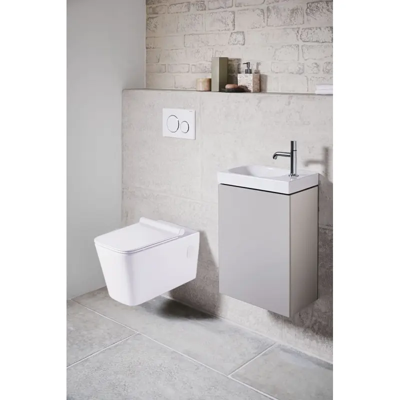 Унитаз подвесной Azario Quadro + с сиденьем Белый AZ-003 Унитаз подвесной Azario Quadro + с сиденьем Белый AZ-003 — изображение 2