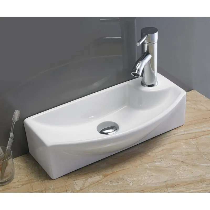 Раковина компактная Comforty Overhead 45,5х22 Белый глянцевый 4139816 Раковина компактная Comforty Overhead 45,5х22 Белый глянцевый 4139816 — изображение 2