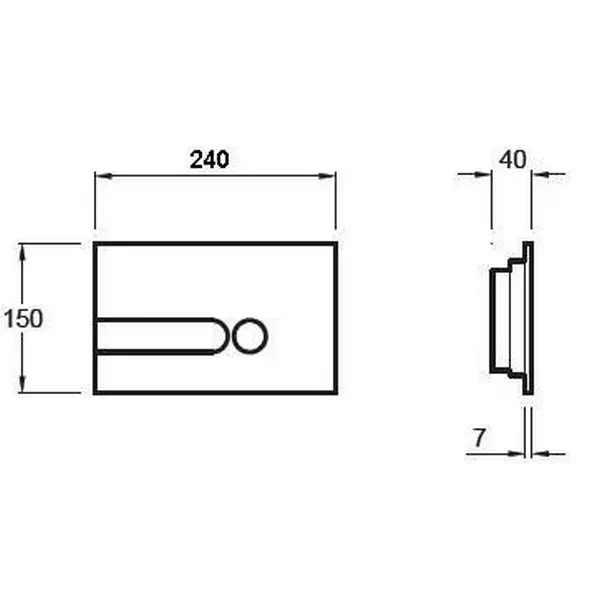 Кнопка смыва Jacob Delafon хром Кнопка смыва Jacob Delafon хром — изображение 4